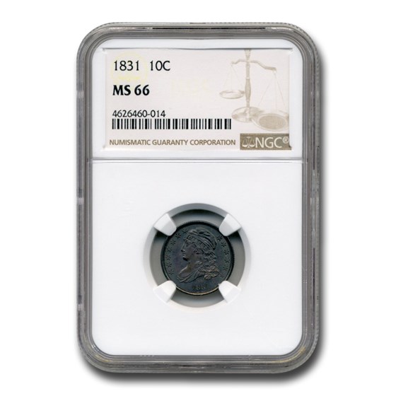 1831 Capped Bust Dime MS-66 NGC 1831 Capped Bust Dime MS-66 NGC